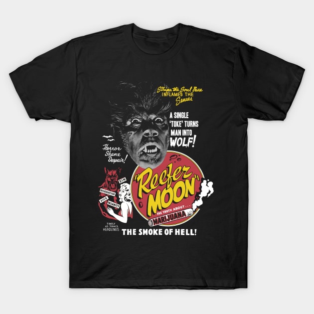 Reefer Moon! T-Shirt by UnlovelyFrankenstein